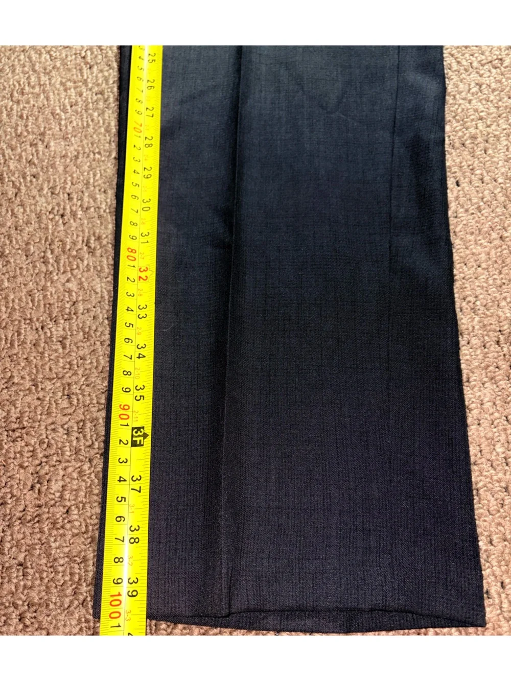 Pants Haggar Men's Wide-Leg Dress Pants in Charcoal 38W 30L